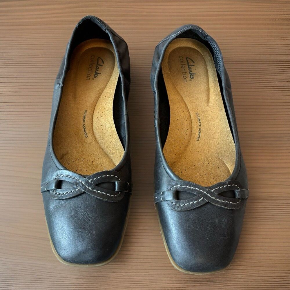 Clarks Collection Women’s Lyrical Rhyme Blue Ballet Flats Size 9.5